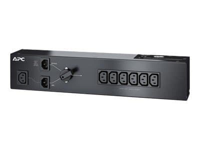 APC Service Bypass Panel - Strømfordelerenhet (kan monteres i rack) - AC 230 V - 1500 VA - inngang: IEC 60320 C14 - utgangskontakter: 7 - 2U - svart