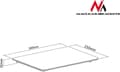 Miniatyrbilde 5 av 5: Maclean MC-629 - Hylle - metall, herdet glass - veggmonterbar