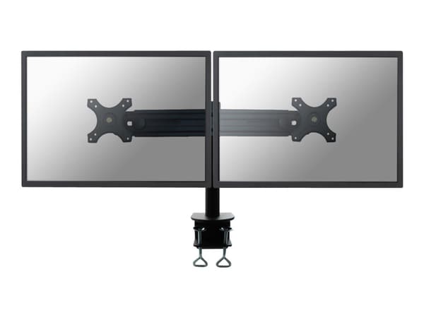 Neomounts FPMA-D700D - Monteringssett - full bevegelse - for 2 LCD-skjermer - svart - skjermstørrelse: 19"-30" - klemmemonterbar, skrivebordsmonterba