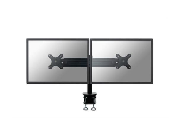 Neomounts FPMA-D700D - Monteringssett - full bevegelse - for 2 LCD-skjermer - svart - skjermstørrelse: 19"-30" - klemmemonterbar, skrivebordsmonterba Sort