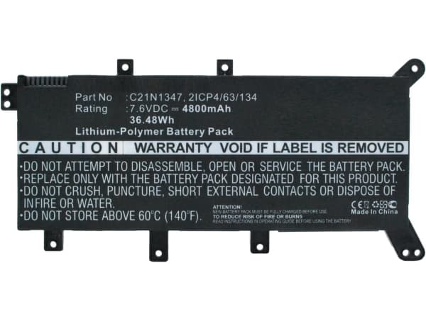 CoreParts - Batteri til bærbar PC - litiumpolymer - 4800 mAh - 36.5 Wh - svart - for ASUS A555LA; A555LB; A555LD; A555LF; A555LJ; A555LN