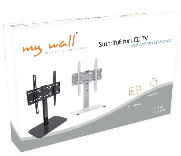My Wall HP2BWL TV-stativ 81,3 cm (32) - 139,7 cm (55) Golvstativ, Stående, Oförflyttbar