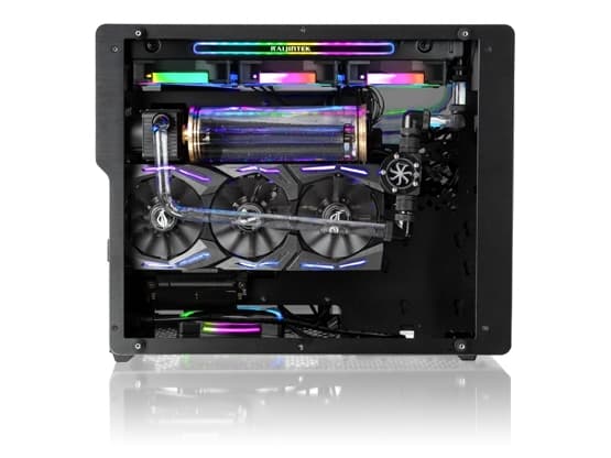 Raijintek Ophion M Evo TGS Micro-ATX veske, herdet glass - svart