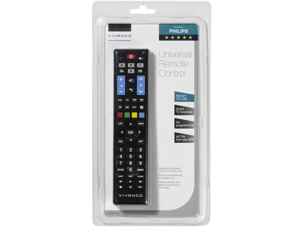 Vivanco RR 260, TV, IR Langaton, Painikkeiden painaminen, Musta