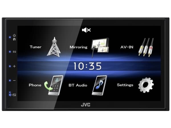 JVC KW-M25BT, Svart, 2 DIN, 200 W, 50 W, 20 - 20000 hz, NTSC, PAL