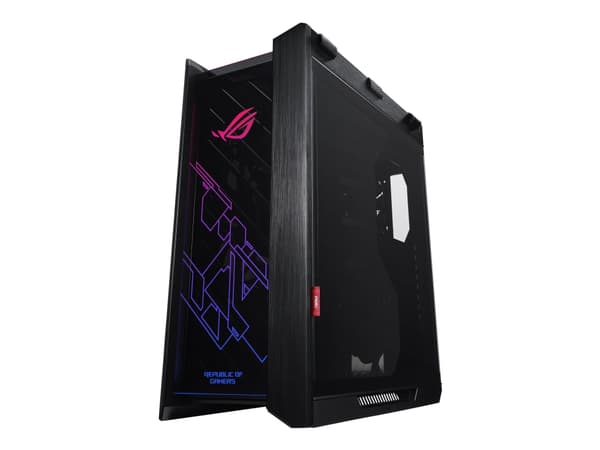 ASUS ROG Strix Helios - Tower - utökad ATX - genomskinlig sidopanel (glas) - ingen strömförsörjning (ATX) - svart - USB/ljud Svart