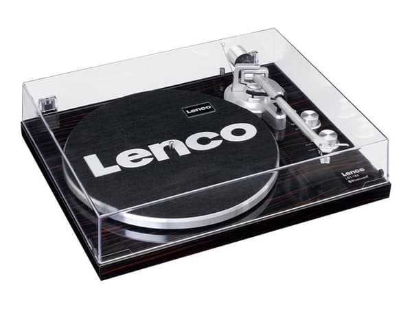 Lenco LBT-188, Hihnakäyttöinen levysoitin, Saksanpähkinä, 33,45 RPM, Rotaatio, Suora äänivarsi, AC