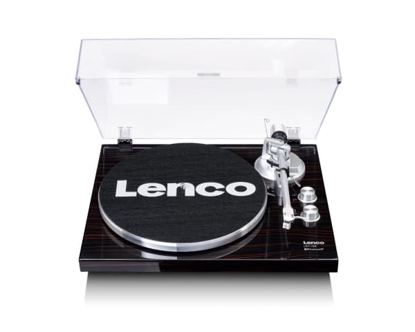 Lenco LBT-188, Hihnakäyttöinen levysoitin, Saksanpähkinä, 33,45 RPM, Rotaatio, Suora äänivarsi, AC