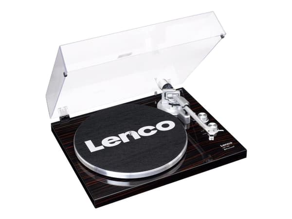 Lenco LBT-188, Hihnakäyttöinen levysoitin, Saksanpähkinä, 33,45 RPM, Rotaatio, Suora äänivarsi, AC