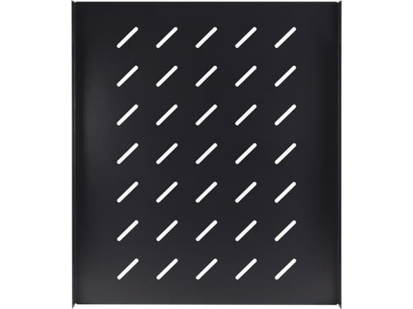 Inter-Tech SW-550/800 - Rack-hylle - side - svart, RAL 9005 - 1U - 19" (en pakke 2)