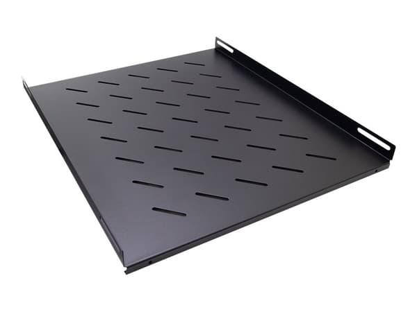 Inter-Tech SW-550/800 - Rack-hylle - side - svart, RAL 9005 - 1U - 19" (en pakke 2)