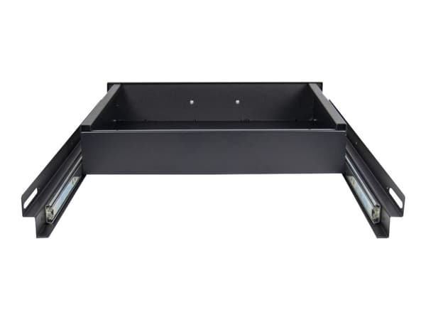 Inter-Tech SWSD-650/1000 - Rack drawer - svart, RAL 9005 - 2U - 19"