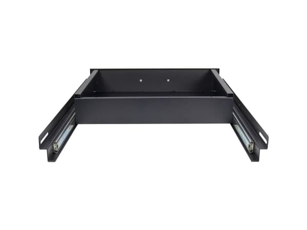 Inter-Tech SWSD-650/1000 - Rack drawer - svart, RAL 9005 - 2U - 19"
