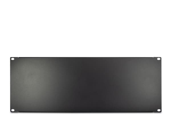 Inter-Tech - Blank platta - svart, RAL 9005 - 4U - 19"