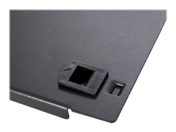 Inter-Tech 19" blanking panel, sort 1U, klippet