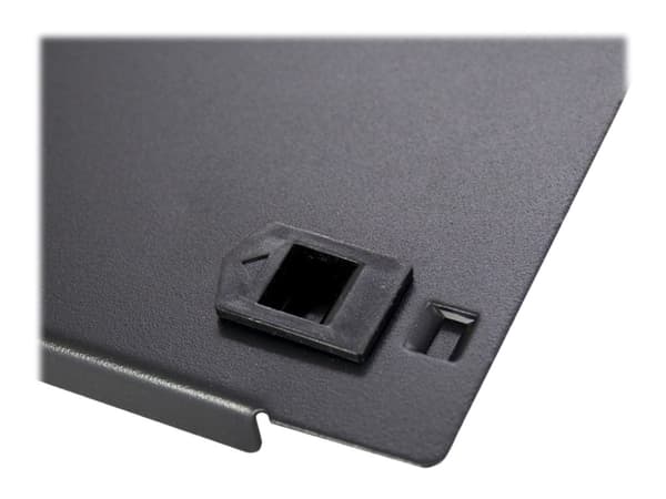 Inter-Tech - Blank platta - svart, RAL 9005 - 2U - 19"