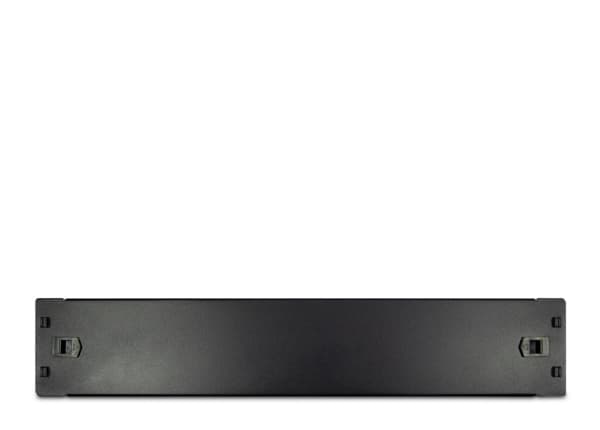 Inter-Tech - Blank platta - svart, RAL 9005 - 2U - 19"