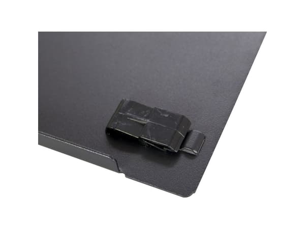 Inter-Tech - Blank platta - svart, RAL 9005 - 2U - 19"