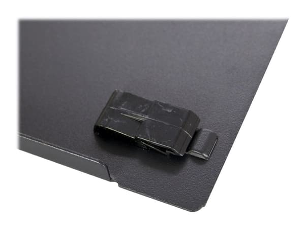 Inter-Tech - Blank platta - svart, RAL 9005 - 2U - 19"
