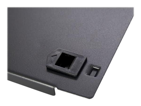 Inter-Tech - Blank platta - svart, RAL 9005 - 3U - 19"