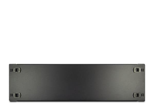 Inter-Tech - Blank platta - svart, RAL 9005 - 3U - 19"