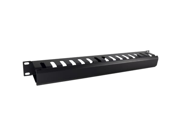Inter-Tech 88887276, Kaapelikouru, Musta, 1U, 72 mm, 483 mm, 44,5 mm
