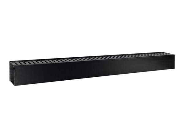 Inter-Tech - Styrekanal for rackkabel - svart, RAL 9005 - 19" (en pakke 2)