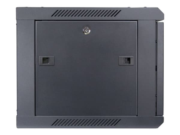 Inter-Tech SMA-6406 - Skåp - väggmontering - svart, RAL 9005 - 6U - 19"