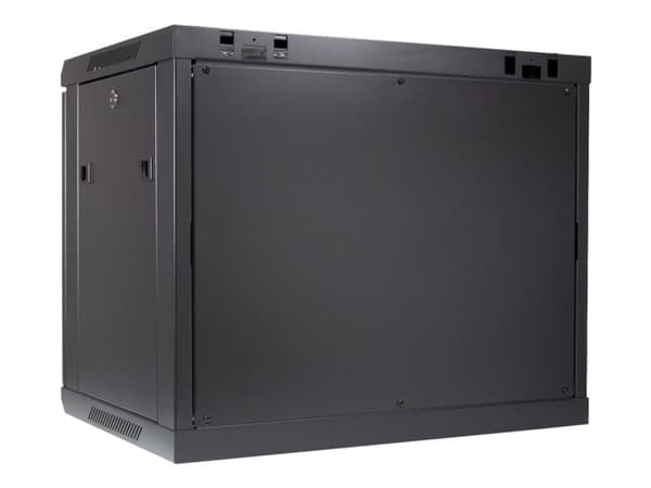 Inter-Tech SMA-6409 - Skap - veggmonterbar - svart, RAL 9005 - 9U - 19"
