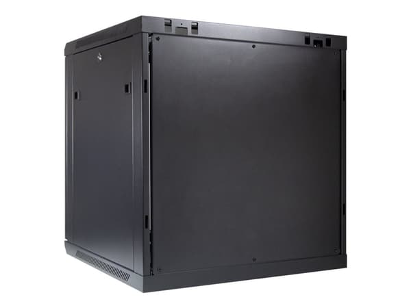 Inter-Tech SMA-6612 - Skåp - väggmontering - svart, RAL 9005 - 12U - 19"