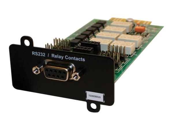 Eaton DB9 RS-232 Relay/Serial Interface Mini-Slot Card for 5PX G2, 9SX, and 9PX Lithium-ion UPS Systems - Adapter for fjernstyrt administrasjon - RS-