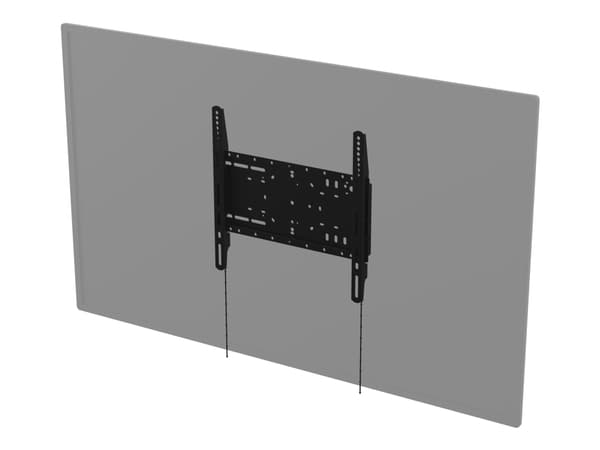 Vision VFM-W4X4 - Heavy Duty - konsol - för mediaspelare/LCD-skärm - kallvalsat stål - svart - skärmstorlek: 37"-70" - väggmonterbar