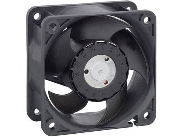 EBM Papst 622 L Aksial ventilator 12 V/DC 21 m³/h (L x B x H) 25 x 60 x 60 mm Sort