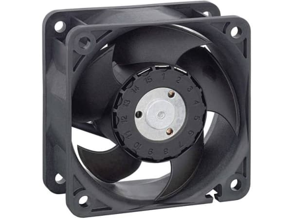 EBM Papst 624 N Aksial ventilator 24 V/DC 40 m³/h (L x B x H) 60 x 60 x 25 mm Sort