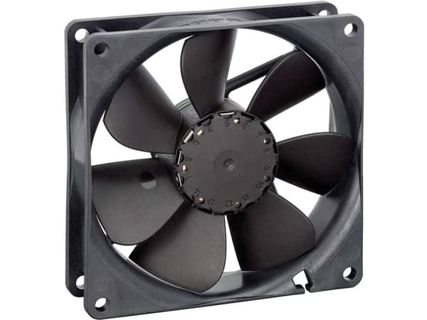 EBM Papst 3412 N/2 GLLE-453 Aksial ventilator 12 V/DC 33 m³/h (L x B x H) 25.4 x 92 x 92 mm