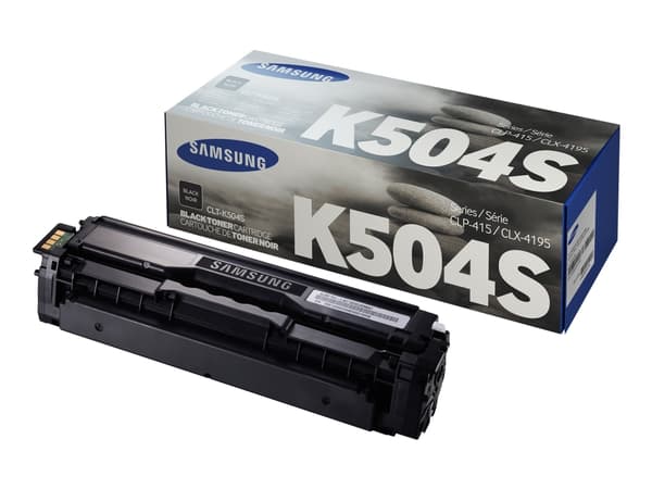 Samsung CLT-K504S - Svart - original - tonerpatron - for CLP-415N, 415NW; CLX-4195FN, 4195FW, 4195N; Xpress C1810W, C1860FW