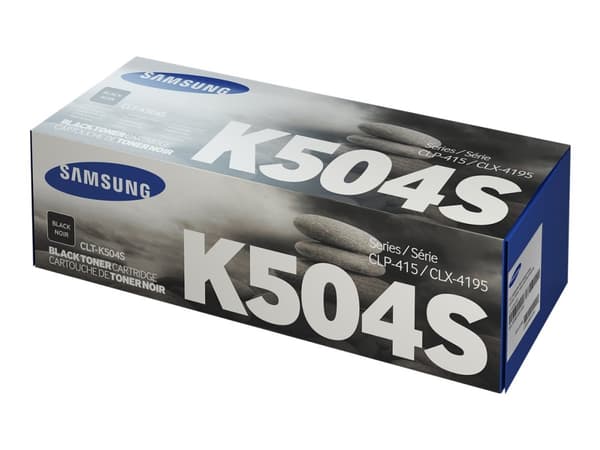 Samsung CLT-K504S - Svart - original - tonerpatron - for CLP-415N, 415NW; CLX-4195FN, 4195FW, 4195N; Xpress C1810W, C1860FW