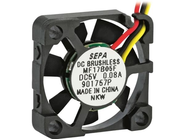 SEPA MF17B05FSE Axialfläkt 5 V/DC 1,1 m³/h (L x B x H) 17 x 17 x 4,5 mm
