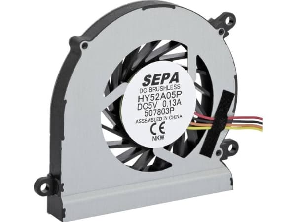 SEPA HY52A05PSE25AP00 Aksial ventilator 5 V/DC 4.5 m³/h (L x B x H) 52 x 52 x 8 mm