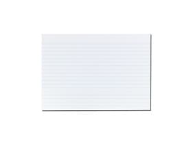 Herlitz - Indeksark - A5 (148 x 210 mm) - landskap - hvit - linjert (en pakke 100)