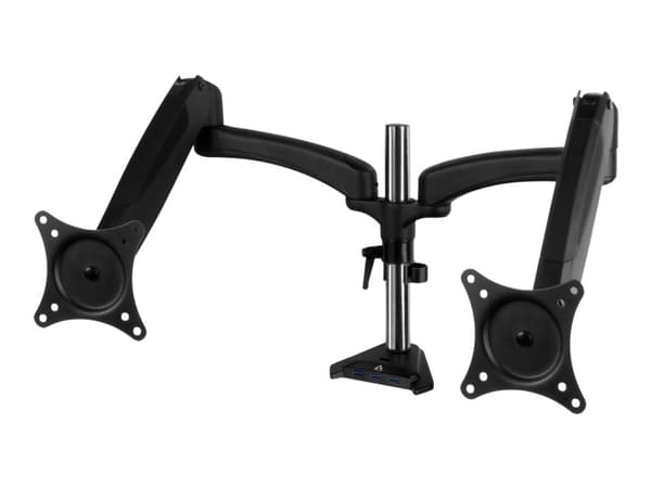 ARCTIC Z2-3D - Monteringssett - justerbar arm - for 2 LCD-skjermer - stål, aluminiumslegering - matt svart - skjermstørrelse: inntil 34" / 29" ultrab Sort