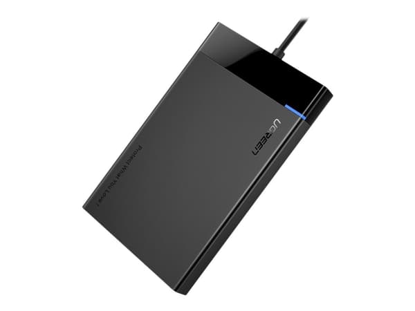 Ugreen US221 - Lagringspakning - 2,5" - SATA 6Gb/s - USB 3.0 - sort Sort