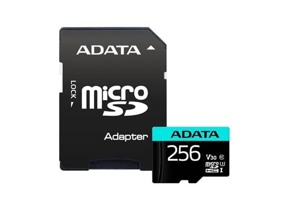 ADATA Premier Pro V30S - Flashminnekort (SD-adapter inkludert) - 256 GB - A2 / Video Class V30 / UHS-I U3 / Class10 - microSDXC UHS-I
