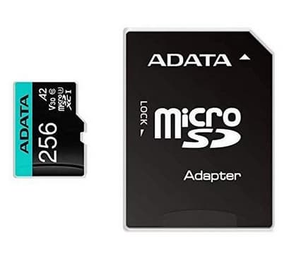 ADATA Premier Pro V30S - Flashminnekort (SD-adapter inkludert) - 256 GB - A2 / Video Class V30 / UHS-I U3 / Class10 - microSDXC UHS-I