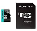 Miniatyrbild 2 av 5: ADATA Premier Pro V30S - Flash-minneskort (SD-adapter inkluderad) - 64 GB - A2 / Video Class V30 / UHS-I U3 / Class10 - mikroSDXC UHS-I