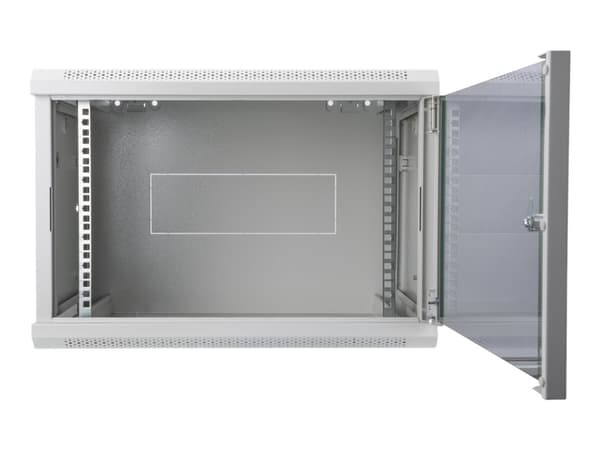 DIGITUS Professional Line DN-19 09-U-EC - Skåp - väggmontering - grå, RAL 7035 - 9U - 19"