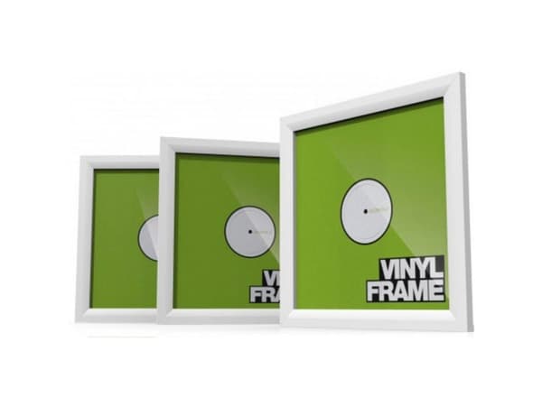 Glorious Vinyl Frame Set White - 3x Vinyl Cover Frames For 12 Records, Simple