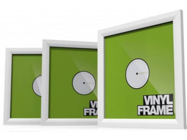 Glorious Vinyl Frame Set White - 3x Vinyl Cover Frames For 12 Records, Simple