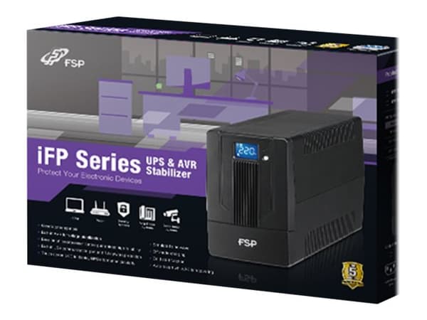FSP iFP-sarja iFP 1500 - UPS - AC 220/230/240 V - 900 Watt - 1500 VA - 9 At - USB