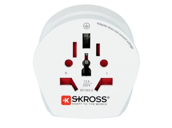 Skross 1.500202-E, Type F, 100-250 V, 16 A, Hvit, 2500 W, 2-3